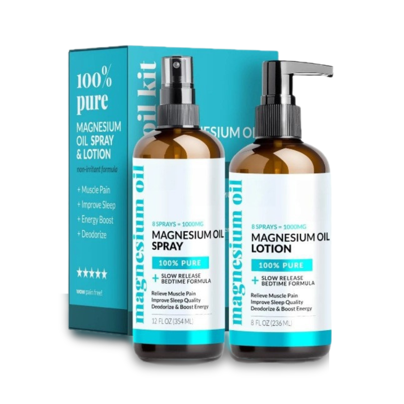 Pure Magnesium Oil (Spray + Lotion)