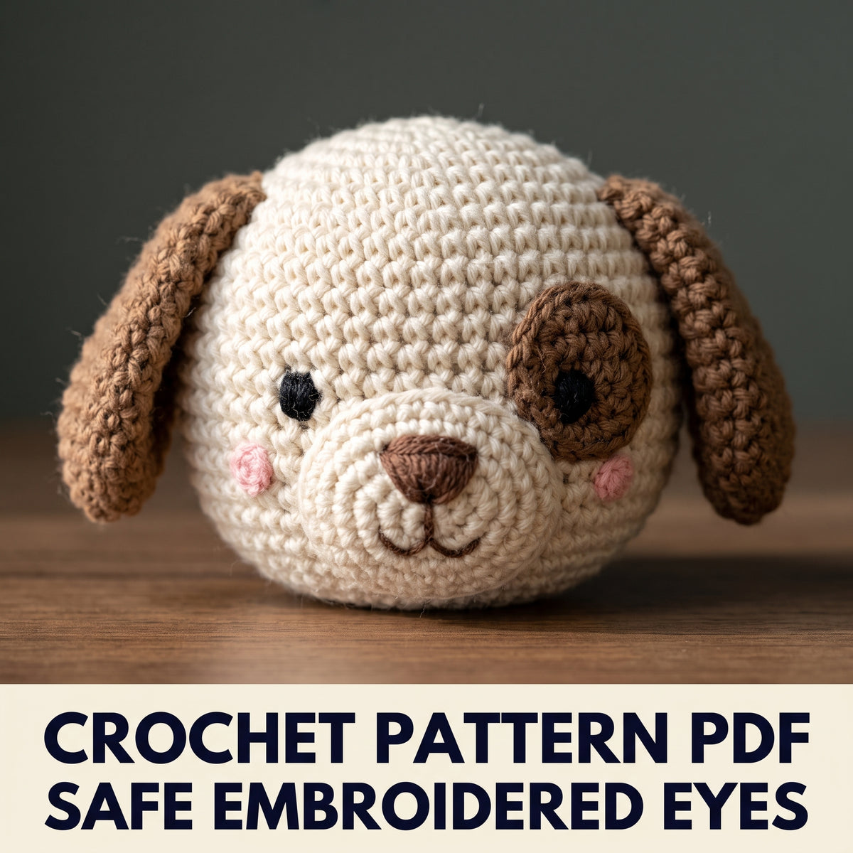 8 Animal Loveys Crochet Pattern Bundle PDF – Lion Giraffe Koala Duck Puppy Monkey Dino Hippo, 3 Sizes Each