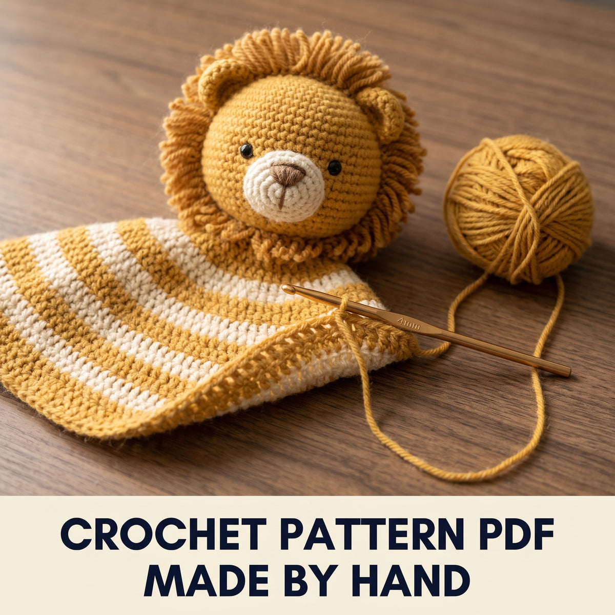8 Animal Loveys Crochet Pattern Bundle PDF – Lion Giraffe Koala Duck Puppy Monkey Dino Hippo, 3 Sizes Each