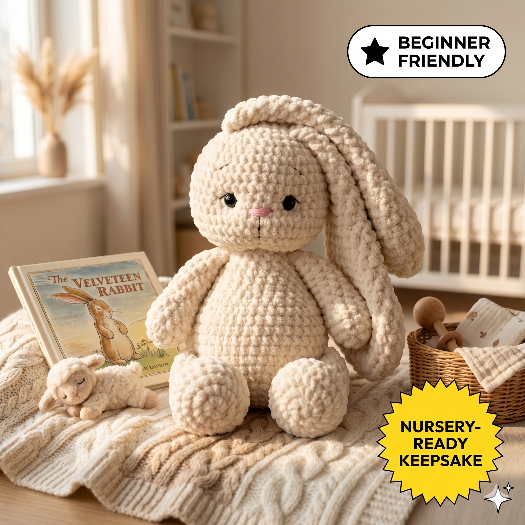 Crochet Pattern Bunny PDF, Amigurumi Bunny Pattern Toys, Rabbit crochet pattern for Beginners, Easter Bunny Crochet, Crochet Rabbit Pattern