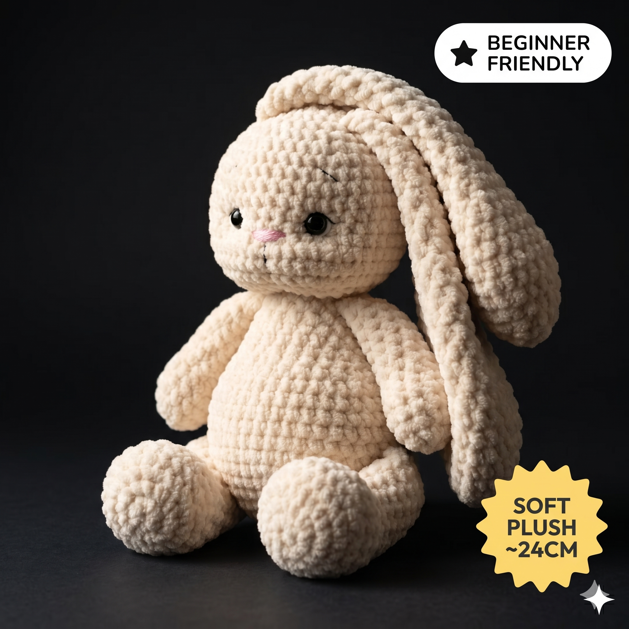 Crochet Pattern Bunny PDF, Amigurumi Bunny Pattern Toys, Rabbit crochet pattern for Beginners, Easter Bunny Crochet, Crochet Rabbit Pattern