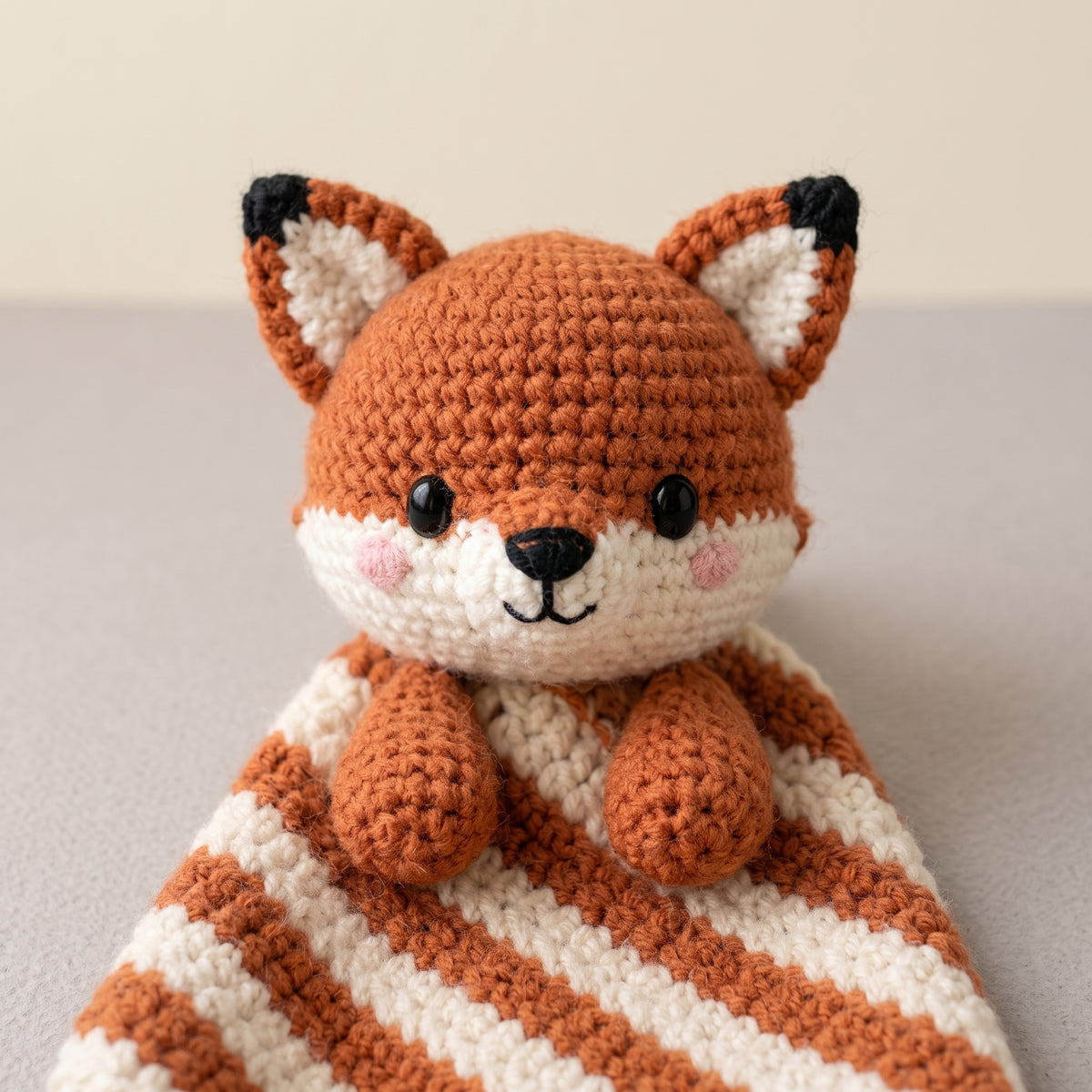 Baby Lovey Crochet Pattern Bundle, 6 Animal Security Blankets, Bunny, Bear, Elephant, Lamb, Fox, Panda, 3 Sizes