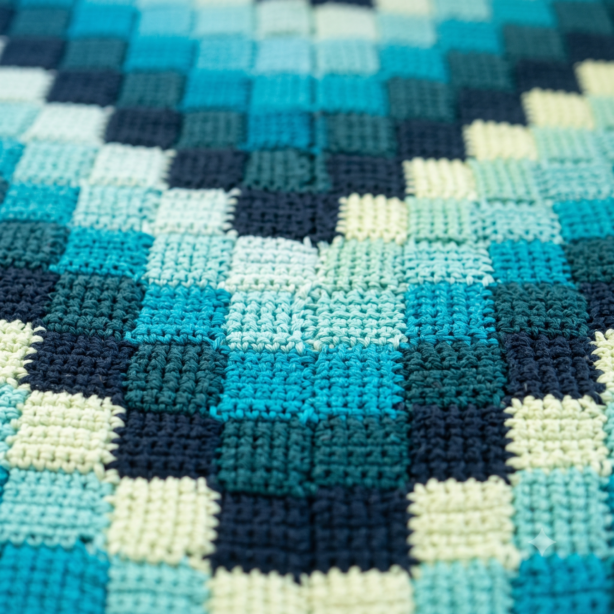 Gradient Square Blanket Crochet Pattern PDF, Ombre Blanket Pattern, Concentric Square Throw, Textured Block Stitch Blanket, Instant Download