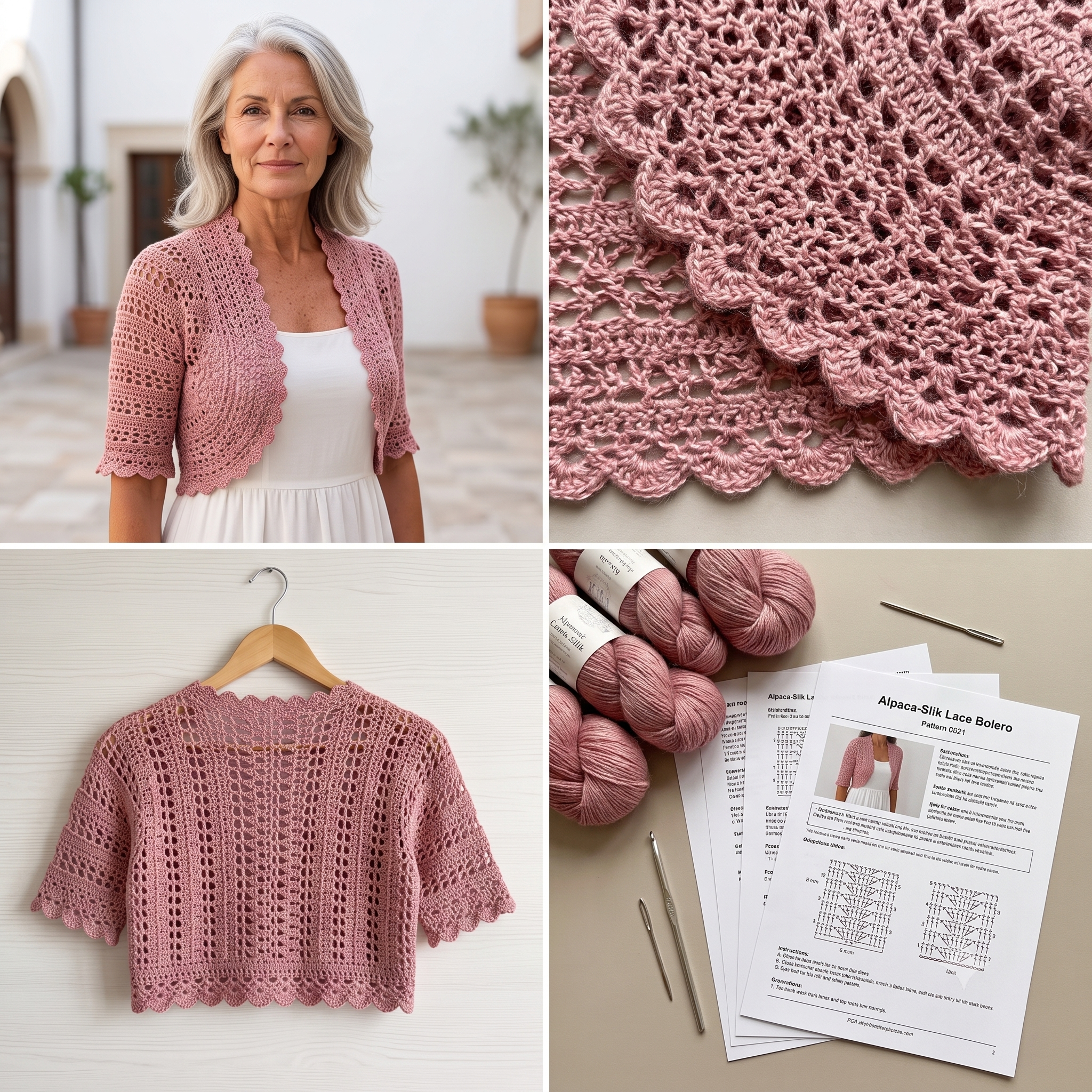 Bolero Crochet Pattern PDF | Lace Shrug Crochet Pattern for Women, Summer Cover Up Bolero, Intermediate, US Terms, Instant Download