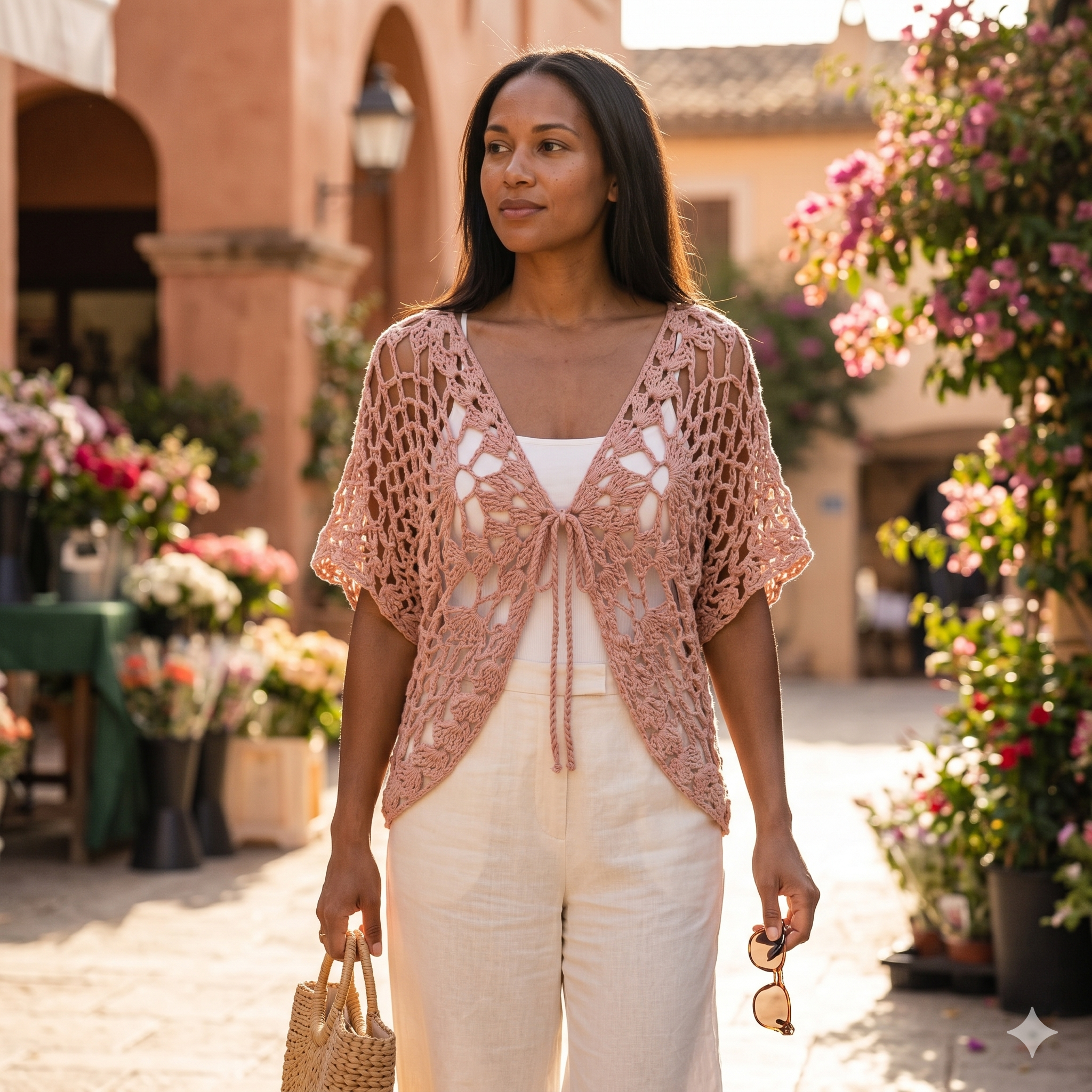 Butterfly Wing Cardigan Crochet Pattern – Lace Design (PDF Download, US Terms)