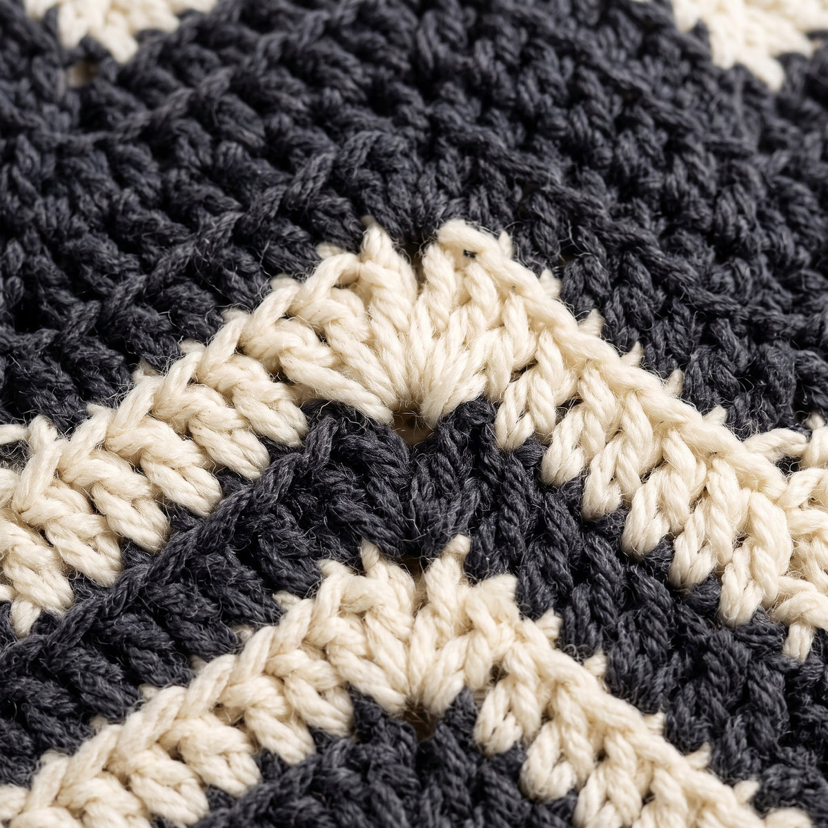 Chevron Ripple Blanket Crochet Pattern | Easy Chunky Throw in Neutral Greys | Beginner Friendly, Any Size | Instant Download PDF
