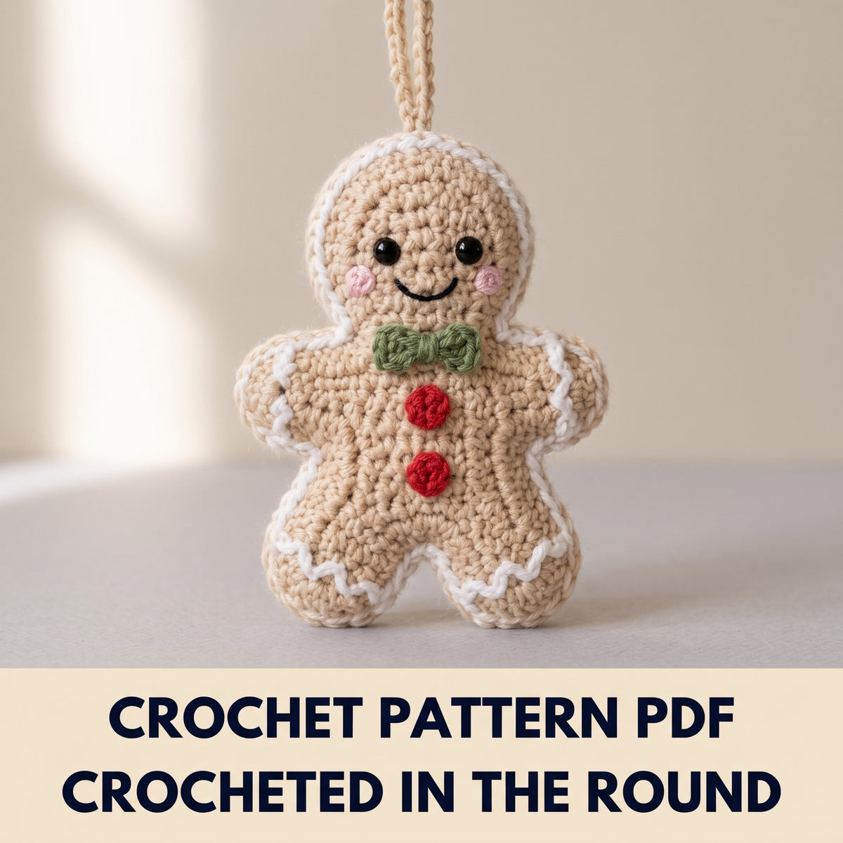 Christmas Ornaments Crochet Pattern Set PDF β Tree, Gingerbread Man, Candy Cane, Snowflake, Wreath, Santa, Bauble