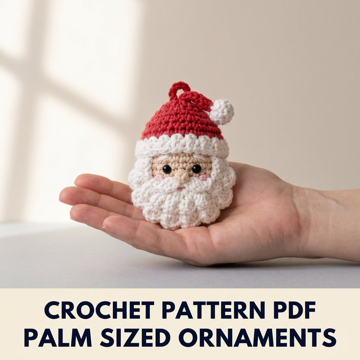 Christmas Ornaments Crochet Pattern Set PDF β Tree, Gingerbread Man, Candy Cane, Snowflake, Wreath, Santa, Bauble