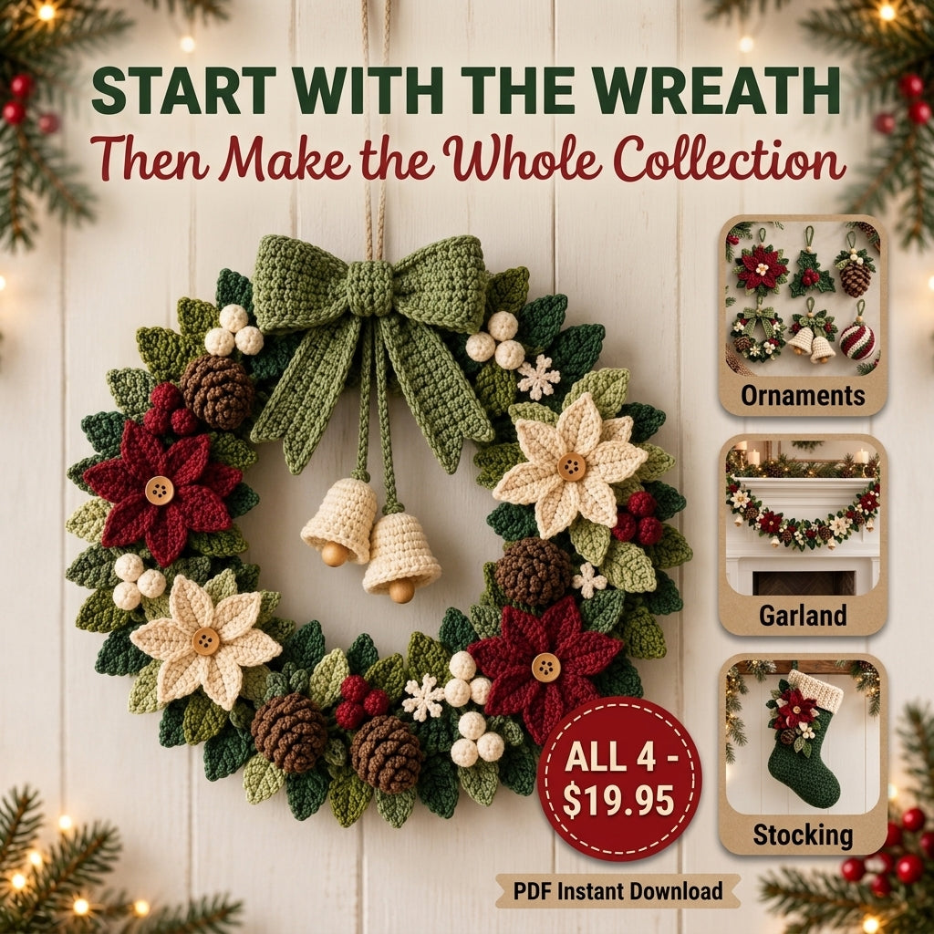 Christmas Crochet Bundle – 4 Cozy Holiday PDF Patterns