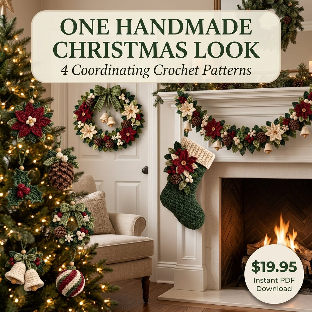 Christmas Crochet Bundle – 4 Cozy Holiday PDF Patterns