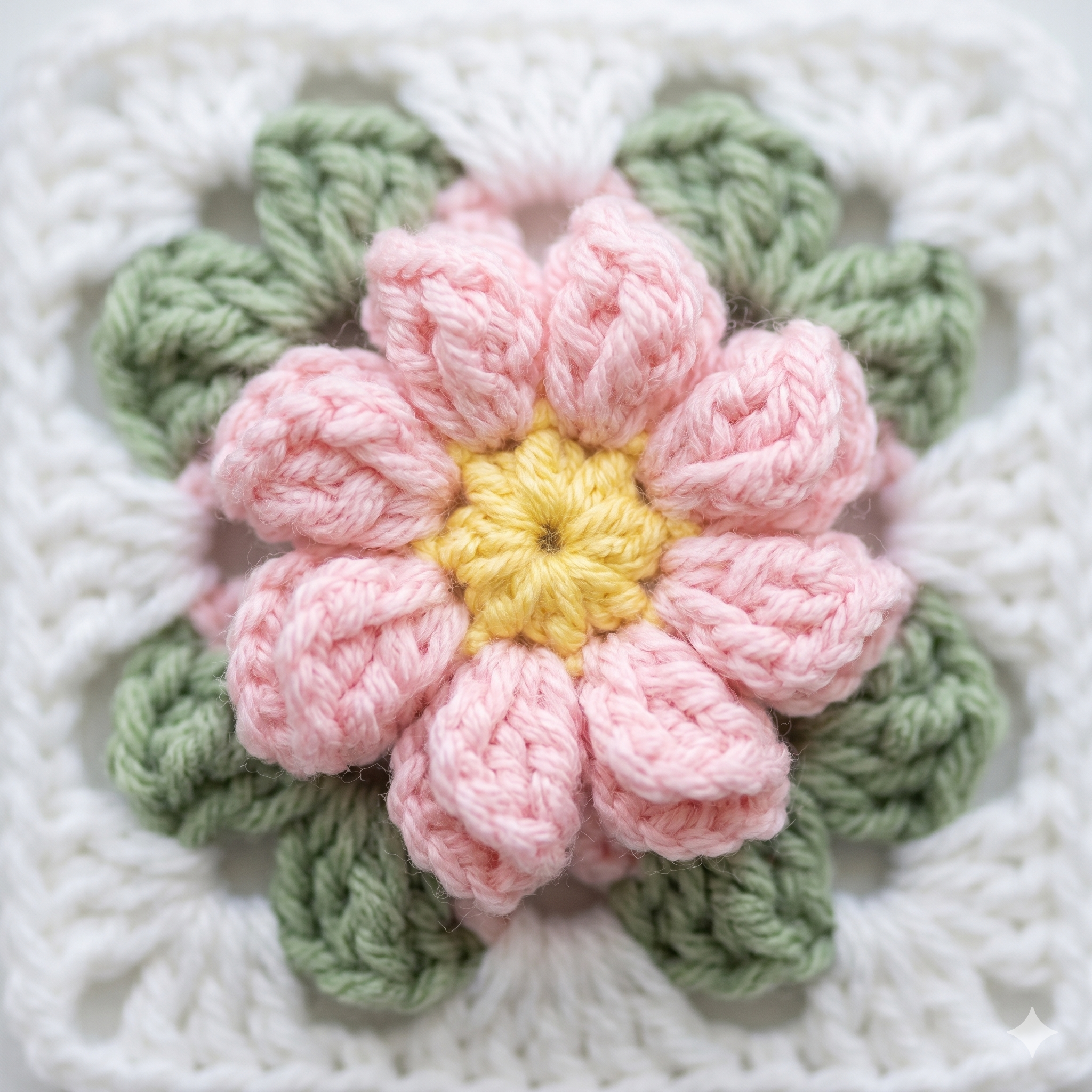 Coquette Flowers Baby Blanket โ Crochet Pattern (PDF + Video) | Floral Granny Square Throw