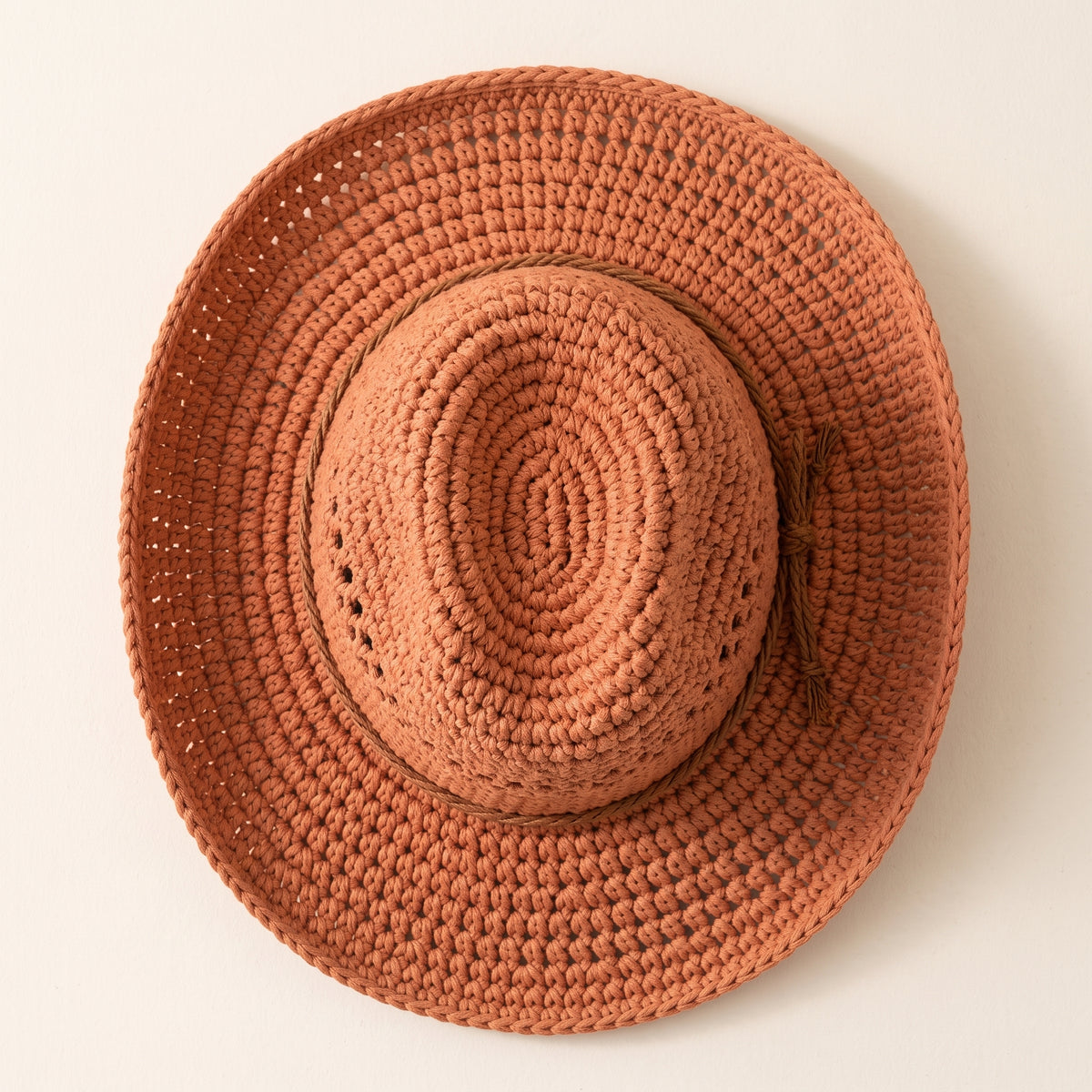 Crochet Cowboy Hat Pattern | Shaped Crown, Mesh Band & Curved Brim | Cowgirl Summer Hat | Instant Download PDF Crochet Pattern