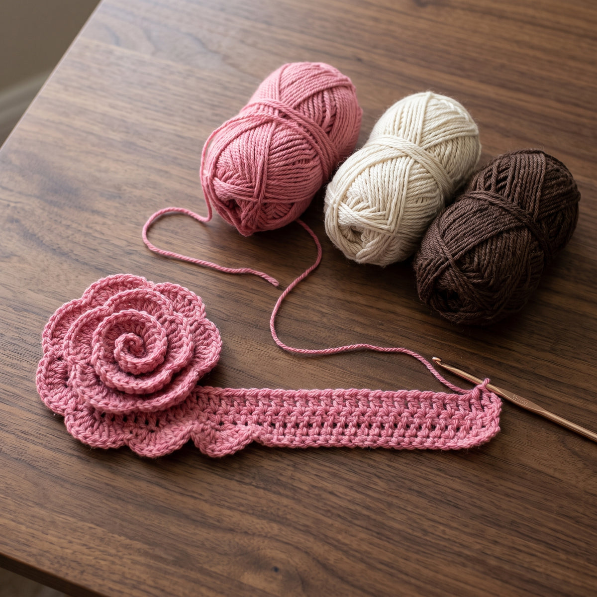 Crochet Flower Hat Pattern PDF, Baby to Adult Sizes, Lacy Summer Brim Hat with Roses, Girls Cloche Hat, Easy