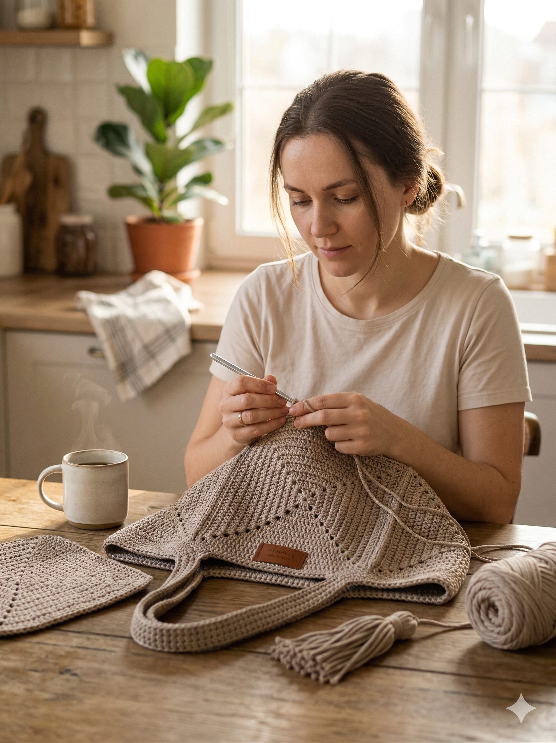 Crochet Granny Square Tote Bag Pattern, Beginner Friendly (PDF)