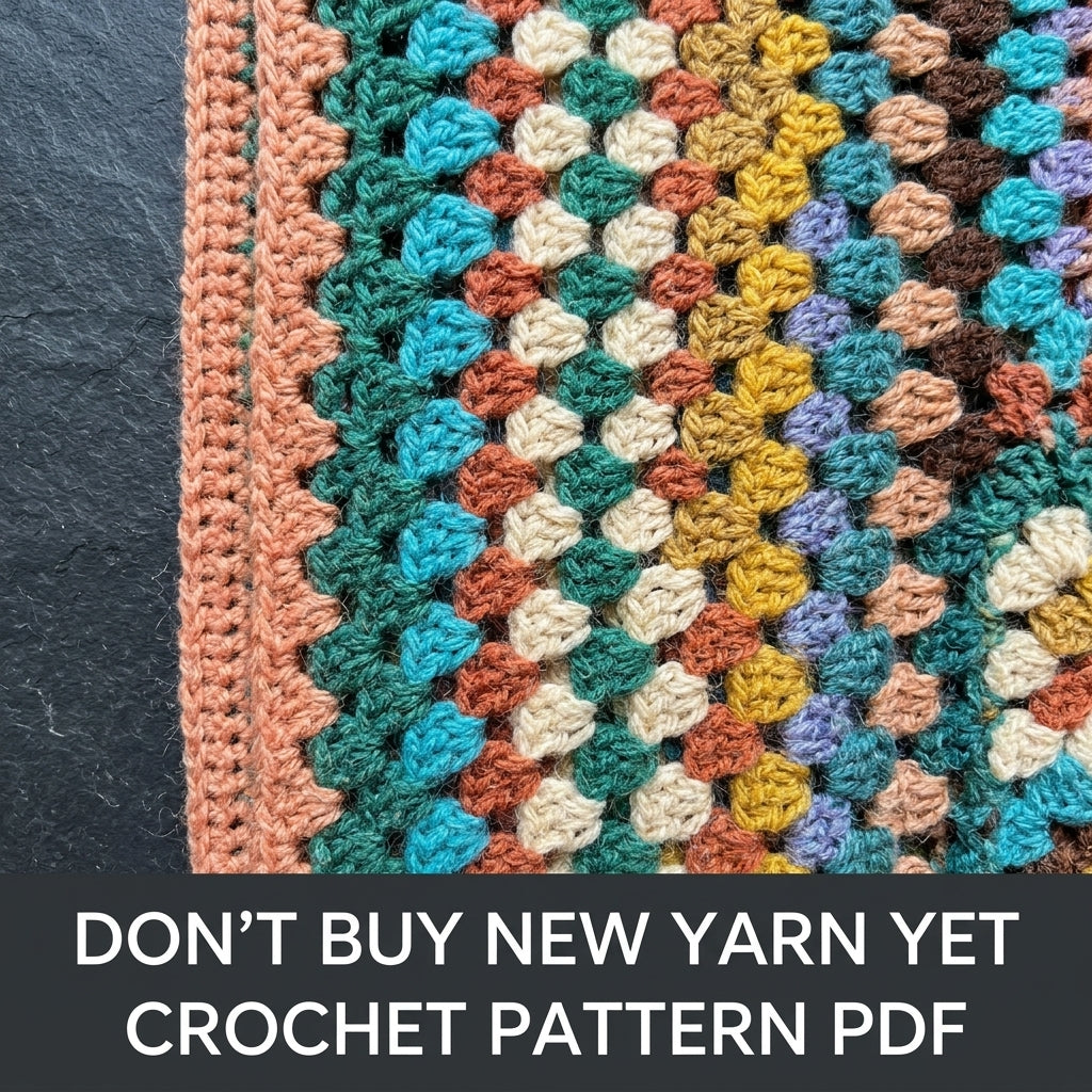 Granny Stripe Cardigan Crochet Pattern PDF - Colorful Open Front Boho Cardigan for Women