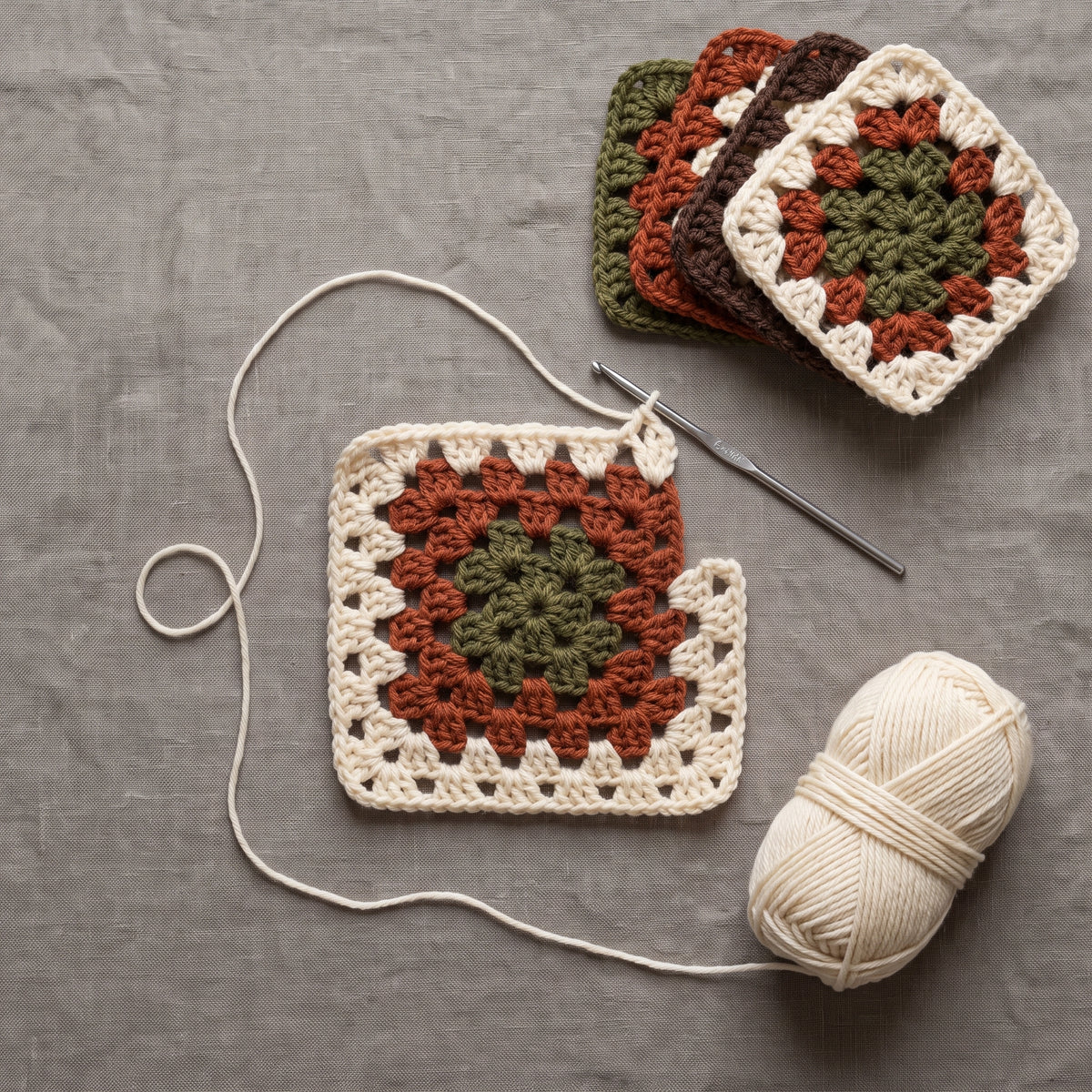 Granny Square Cardigan Crochet Pattern PDF | Cropped Patchwork Cardi Jacket, US Terms, Worsted