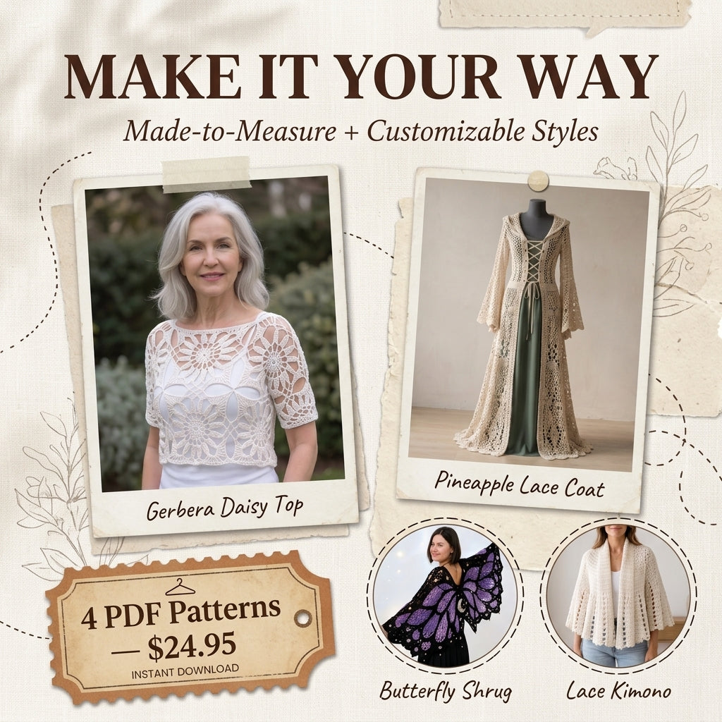 The Wearable Crochet Collection – 4 Statement PDF Crochet Patterns