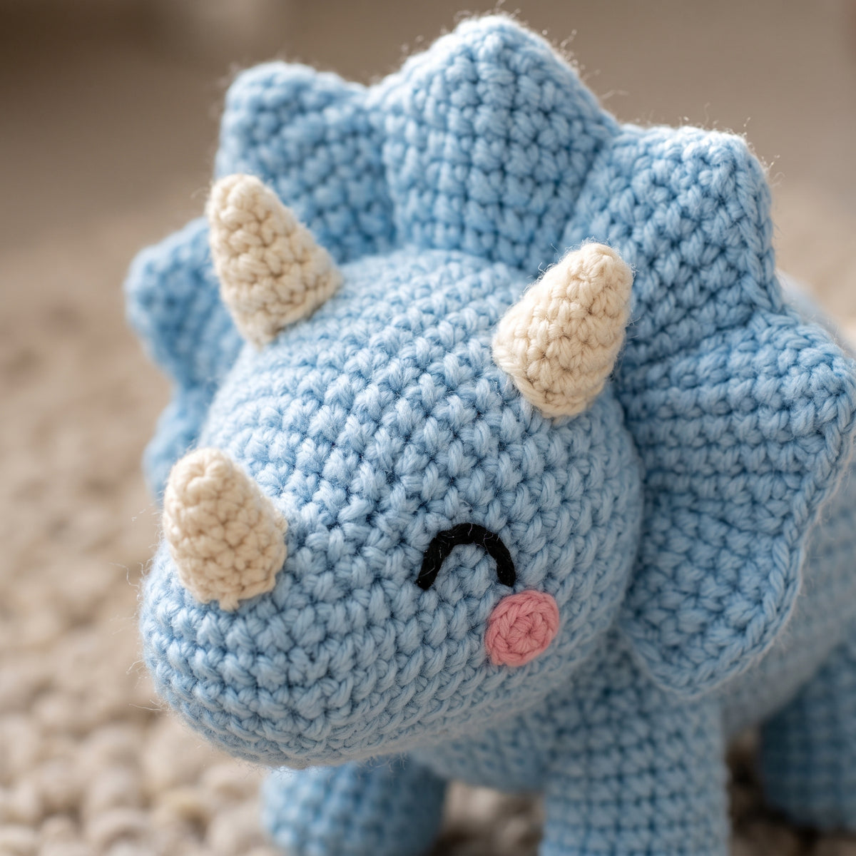 Dinosaur Crochet Pattern PDF, 8 Amigurumi Dinosaurs, T-Rex, Triceratops, Stegosaurus, Baby Safe Embroidered Eyes, Beginner