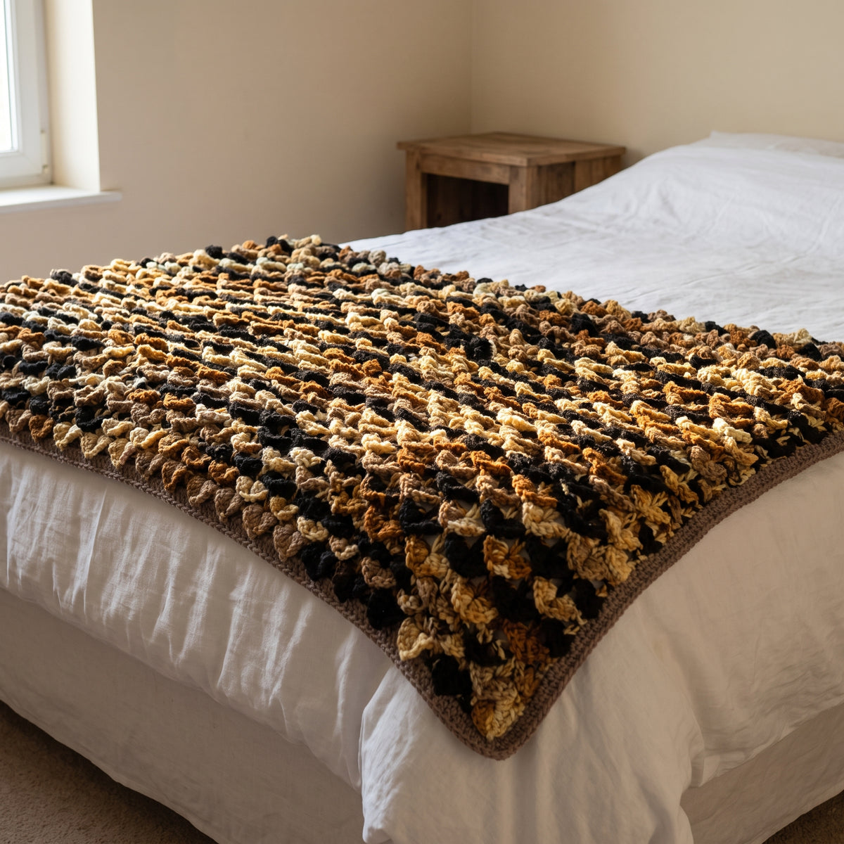 Dragon Scale Crochet Blanket Pattern | Textured Overlapping Scales | Beginner Friendly, Any Size | US Terms | Instant Download PDF