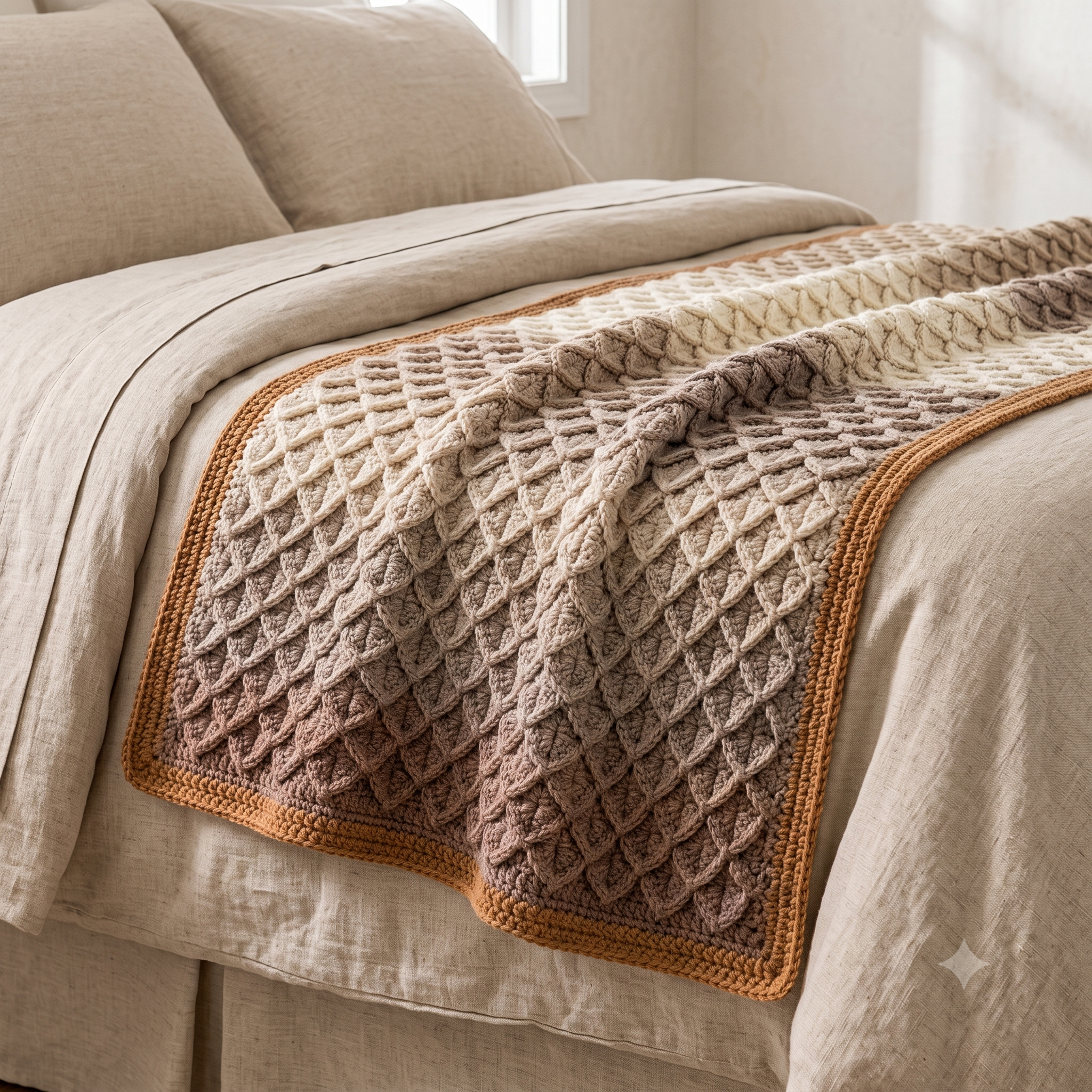Dragon Scales Blanket Crochet Pattern PDF | Easy Textured Throw Pattern, Dragon Scale Afghan Blanket, Beginner, US Terms, Instant Download