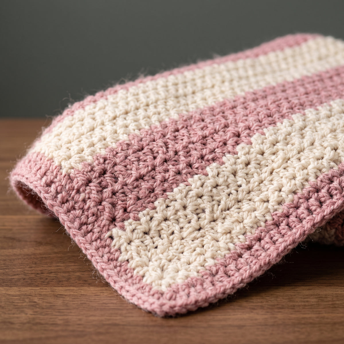 Easy Crochet Blanket Pattern PDF, Half Double Crochet Throw, Beginner Blanket, 4 Sizes Baby to Large Throw, Striped Option