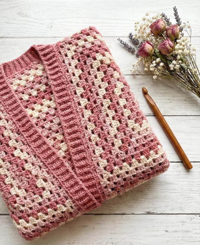 Easy Hexagon Cardigan Crochet Pattern : Beginner Granny Hexi Sweater
