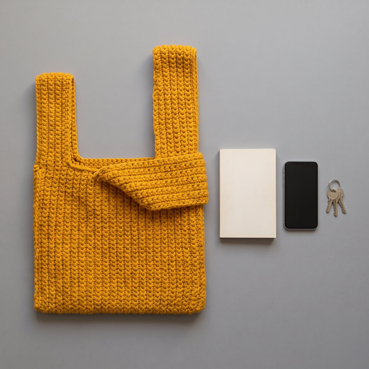 Crochet Knot Bag Pattern PDF | Japanese Knot Bag / Wristlet Purse, Chunky Yarn, Beginner Friendly