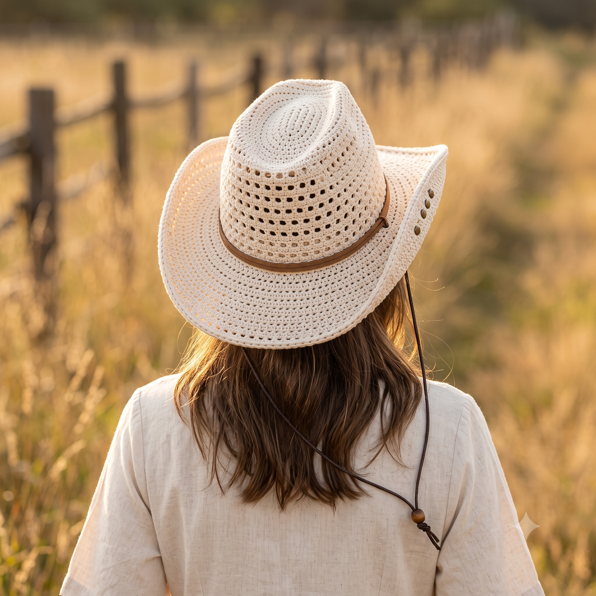 Crochet Cowboy Hat Pattern, Western Sun Hat Tutorial (PDF Download)