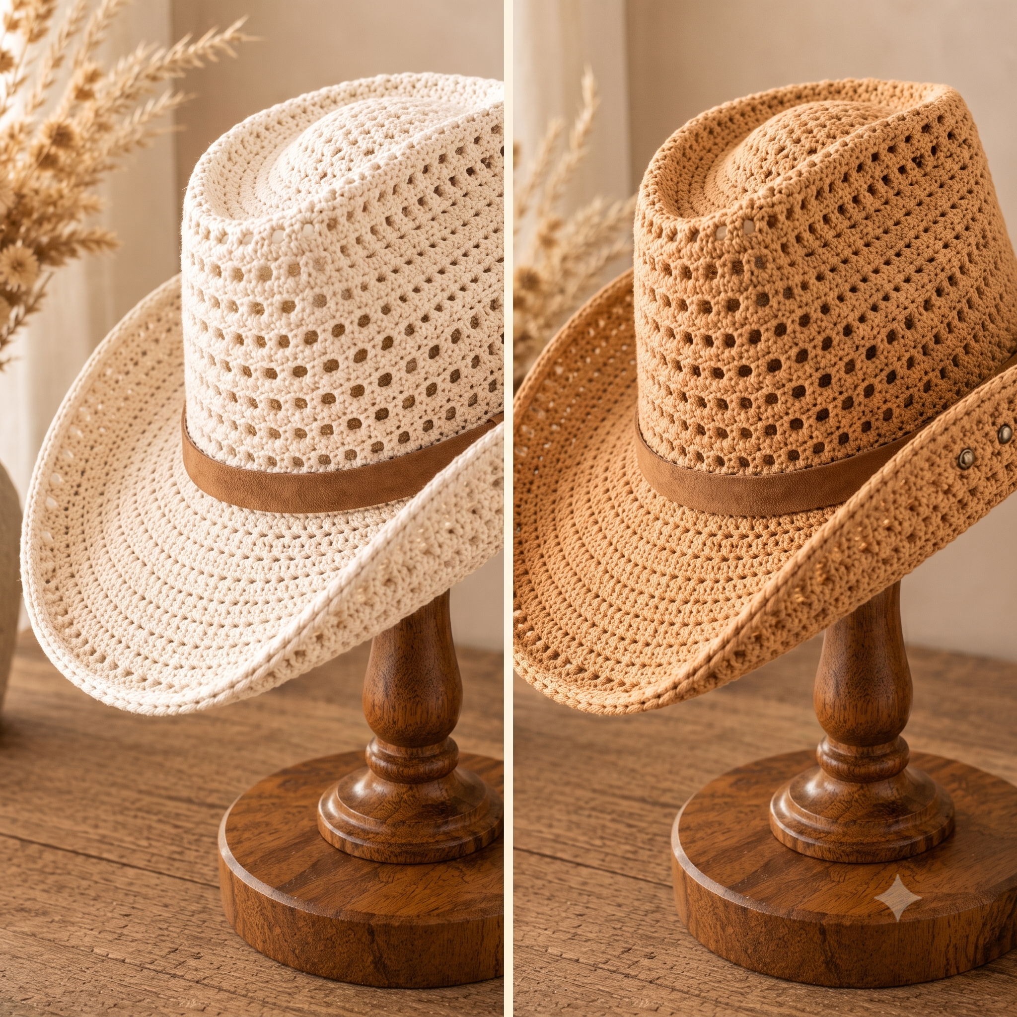 Crochet Cowboy Hat Pattern, Western Sun Hat Tutorial (PDF Download)