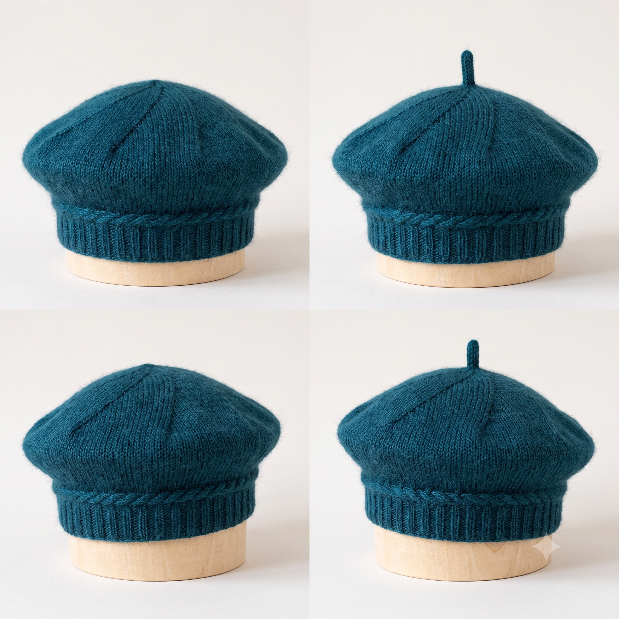 Beret Knitting Pattern PDF | Mohair Silk Beret with Tubular Cast On | 2 Sizes, French and English | Instant Download