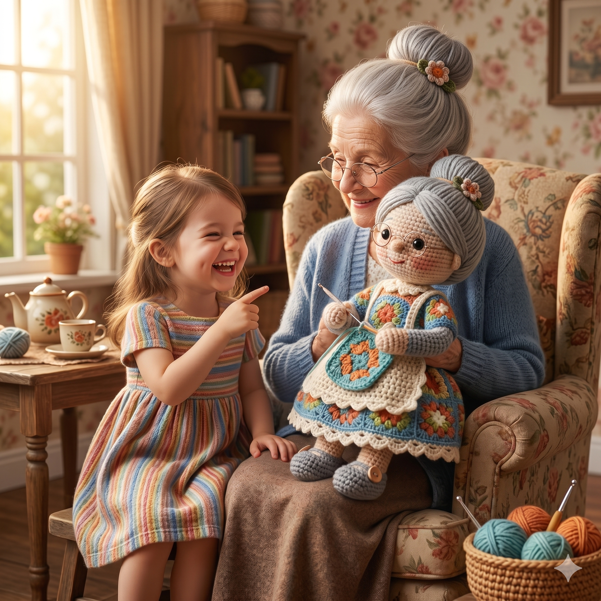 Granny Amigurumi Crochet Pattern ā Grandma Doll PDF Tutorial