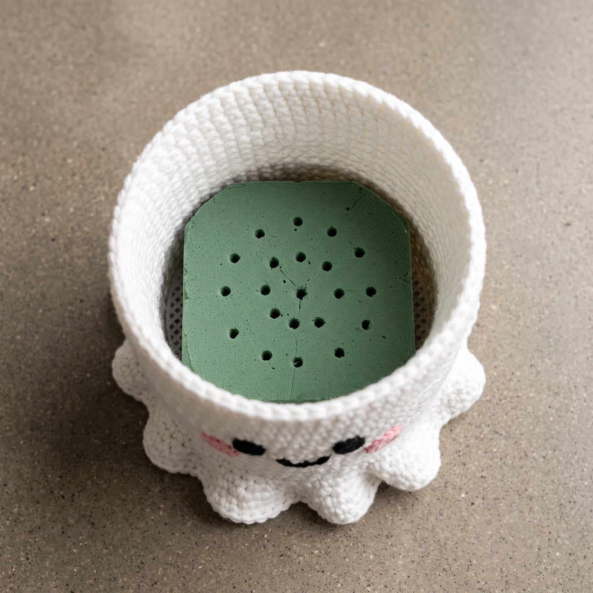 Halloween Crochet Pattern PDF, 3 Flower Pot Planters, Ghost Pumpkin