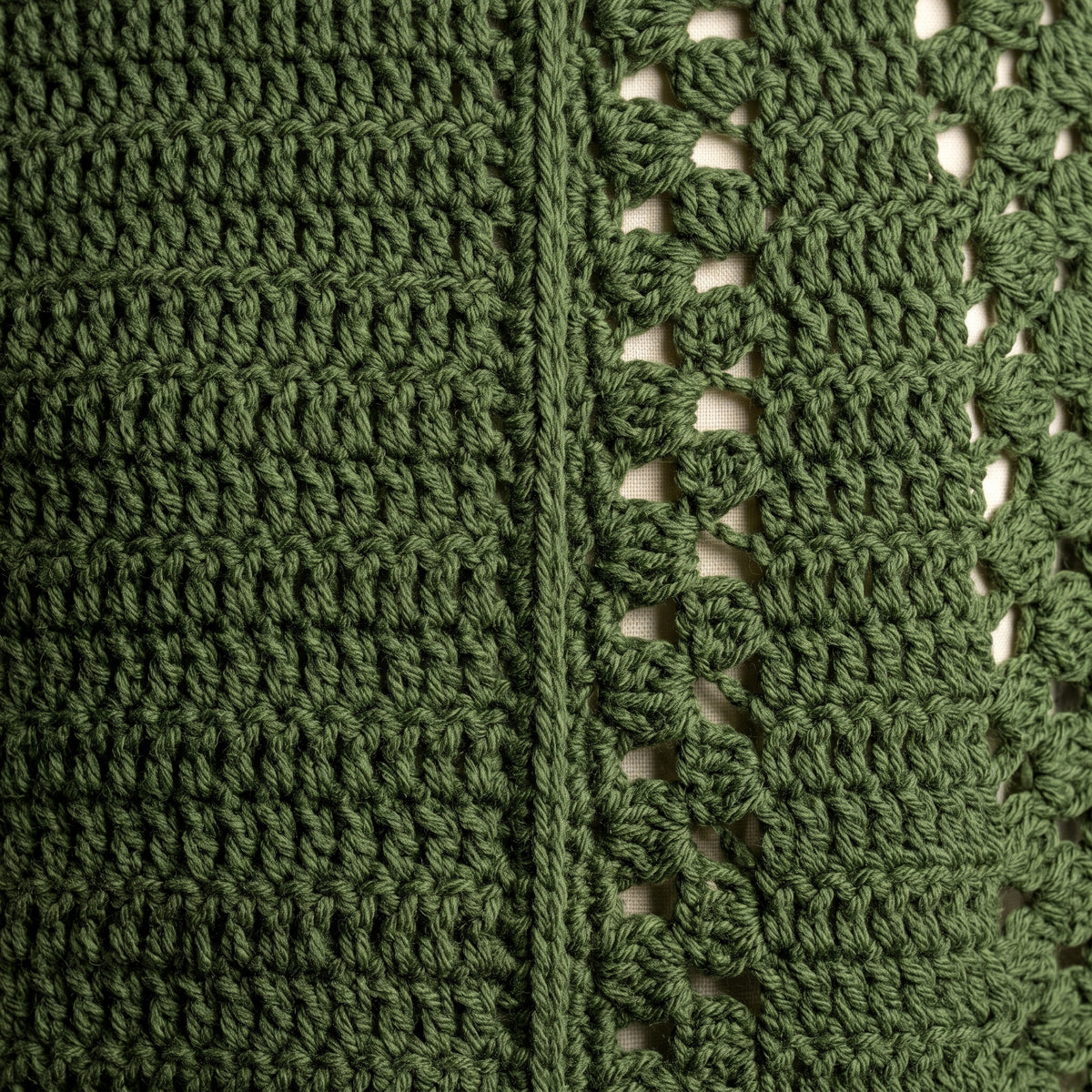 Hooded Cape Crochet Pattern PDF, Button Front Lace Poncho Wrap