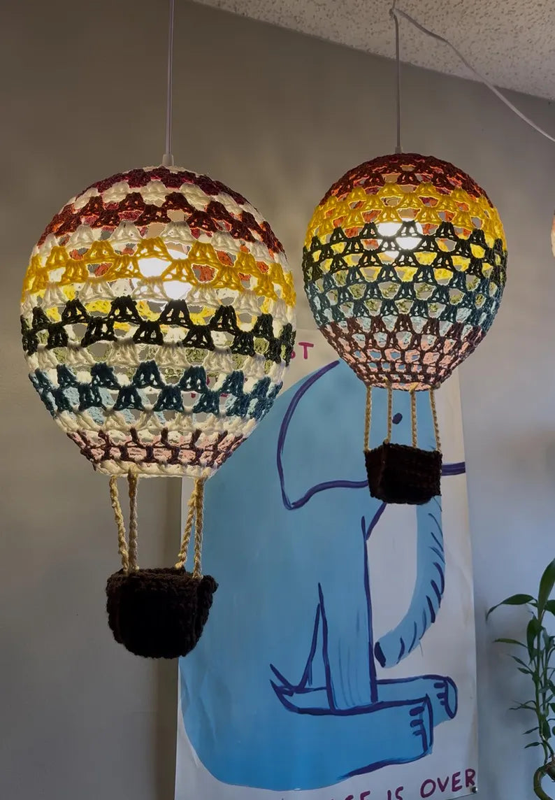 Hot Air Balloon Lamp Crochet Pattern