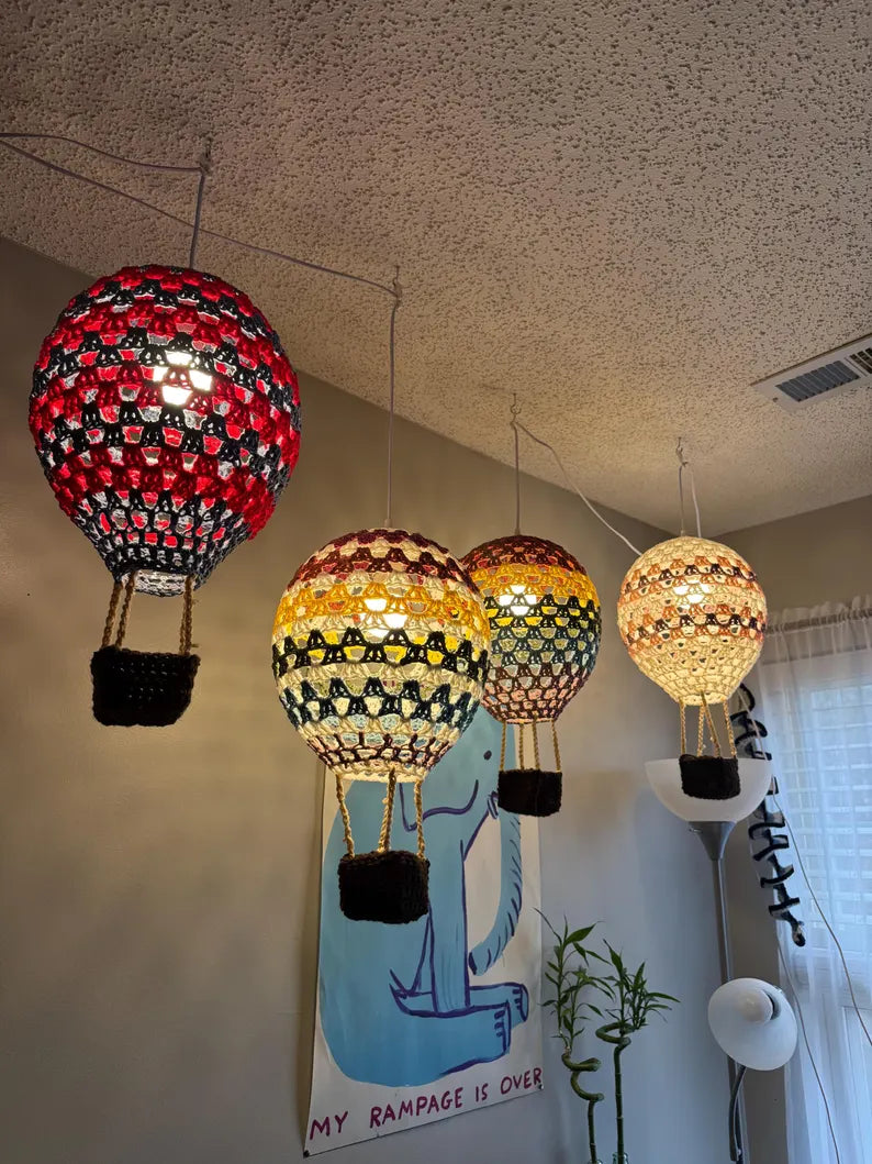 Hot Air Balloon Lamp Crochet Pattern