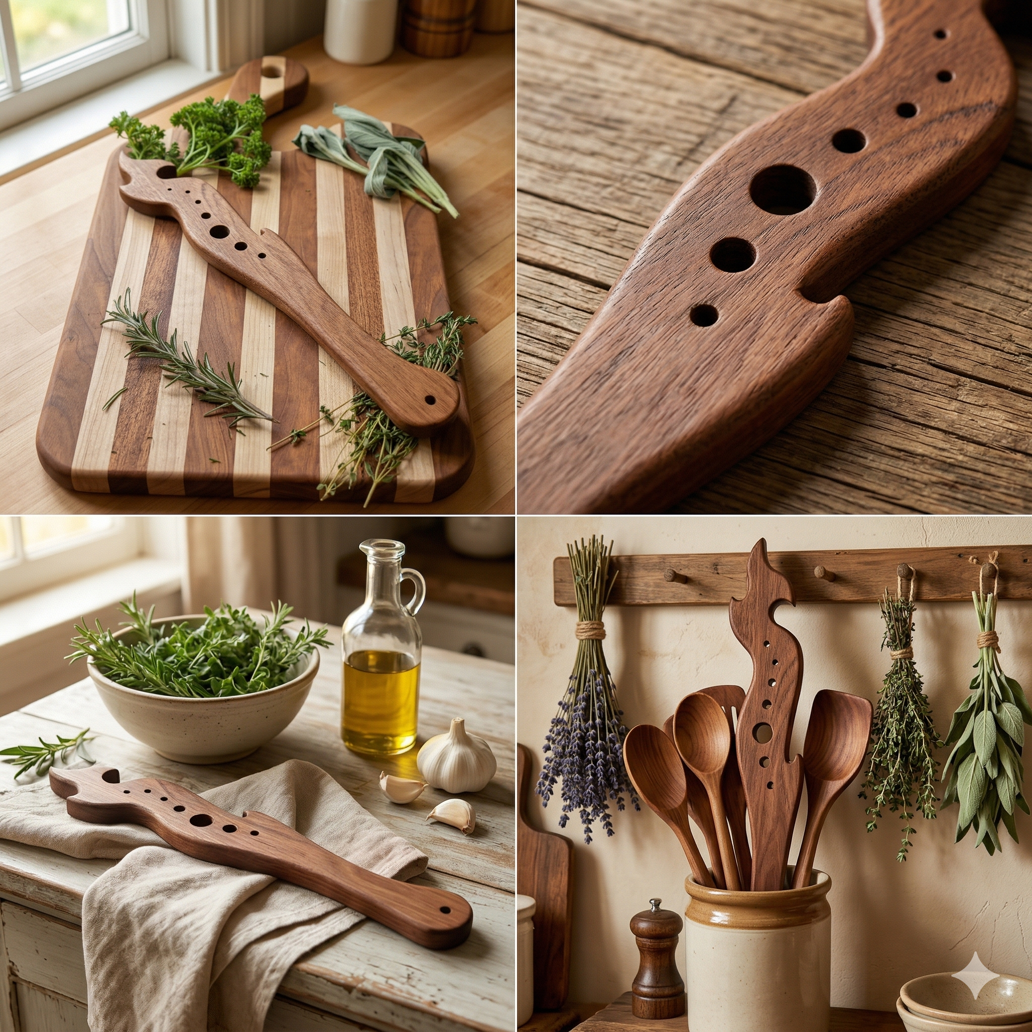 DIY: 3-in-1 Kitchen Tool Template + Instructions (PDF Only) | Printable Woodworking Plan