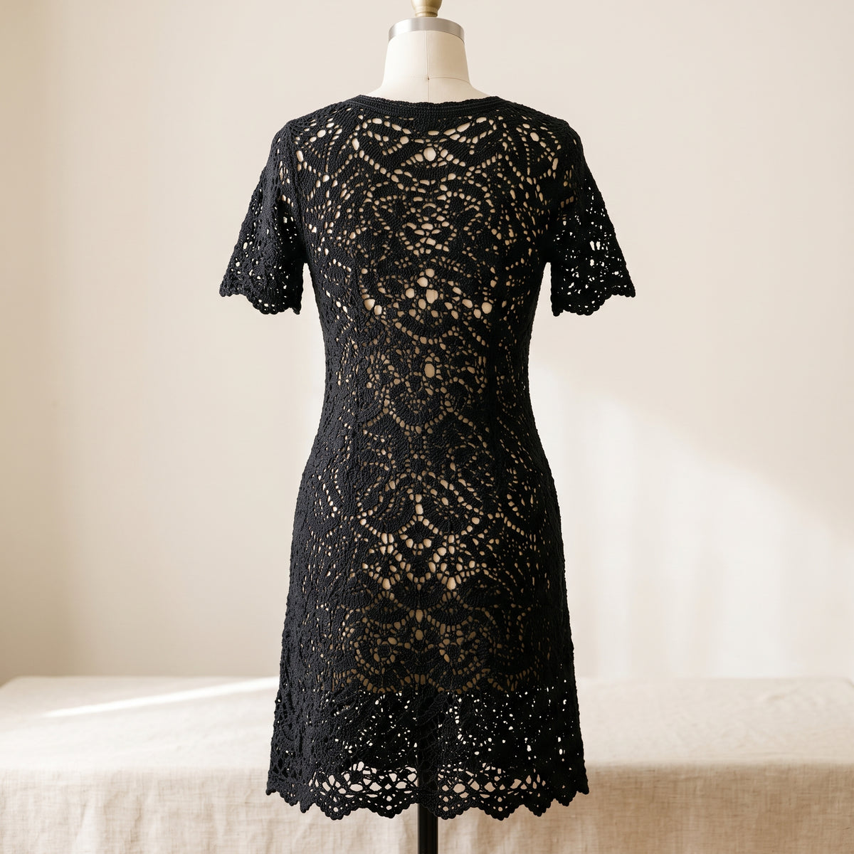 Crochet Dress Pattern PDF, Lace Summer Dress, Sizes XS to 2XL
