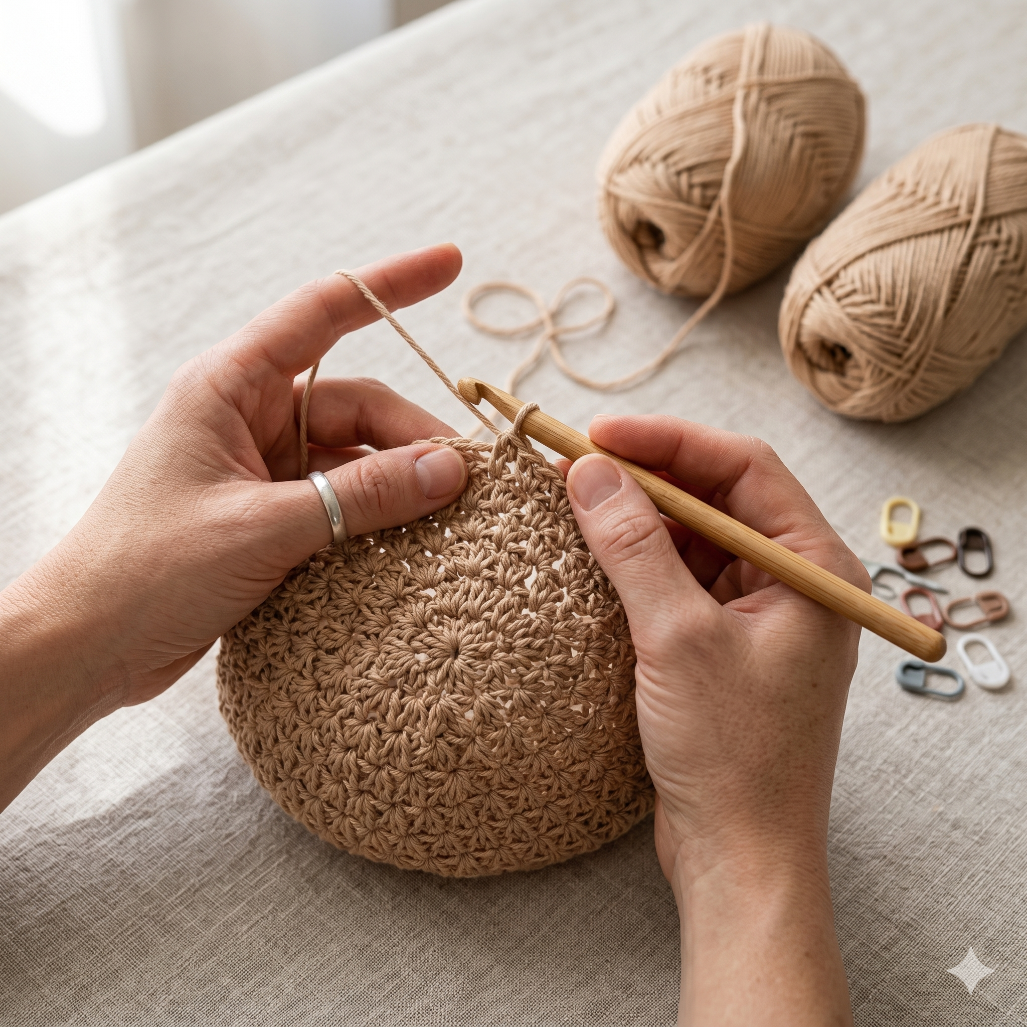 Lace Baseball Cap โ Crochet Pattern (PDF) | Star Stitch Summer Hat
