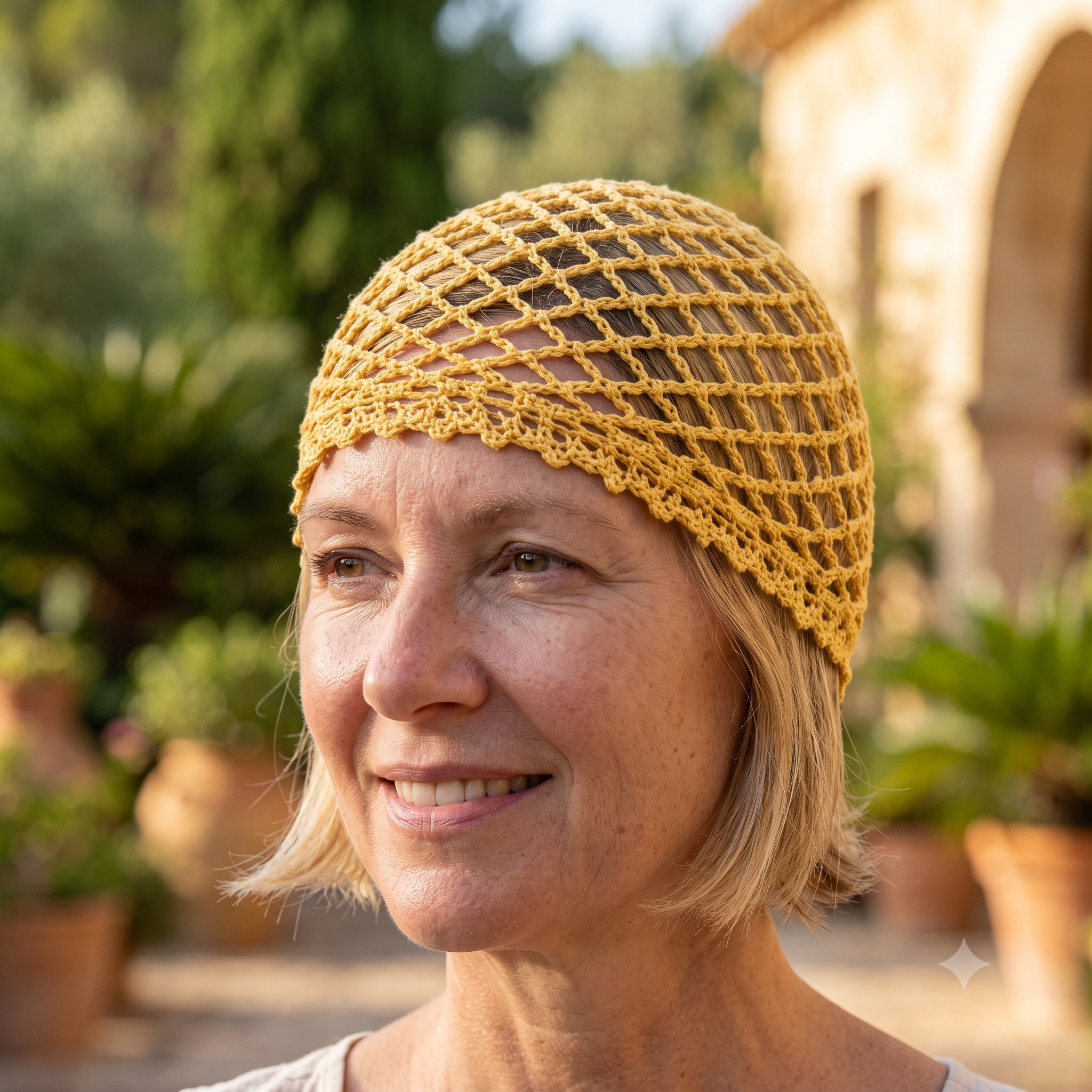 Mesh Beanie Crochet Pattern PDF, Summer Boho Hat, Easy Mesh Cap, Lightweight Cotton Beanie, Beginner Friendly, Bilingual EN/IT, US Terms