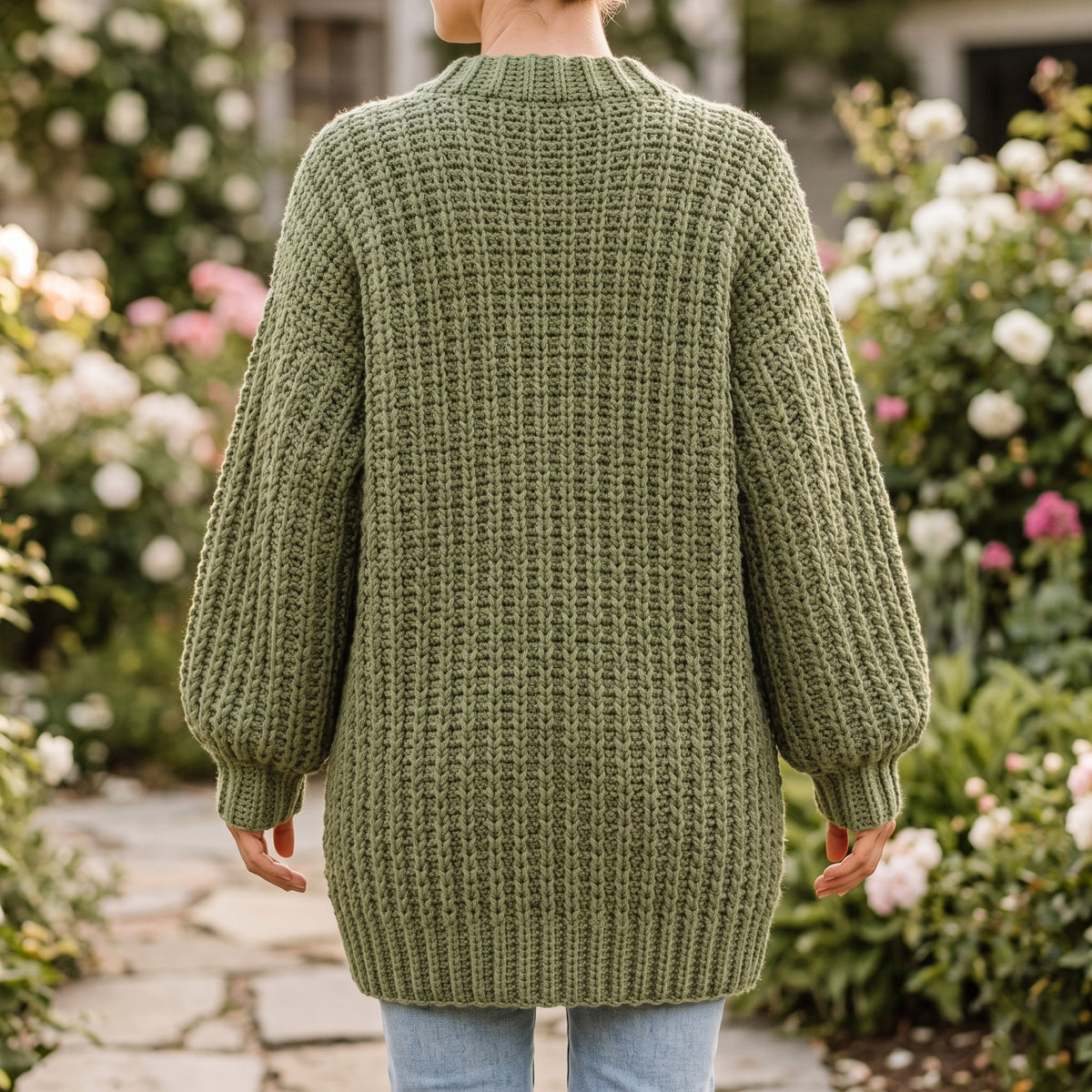 Oversized Cardigan Crochet Pattern | Easy Chunky Cardigan for Beginners, No Buttons | Sizes S/M to 2XL/3XL | Instant Download PDF