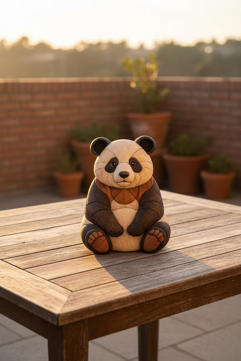 Panda Intarsia Pattern β Scroll Saw Woodworking Project (Digital Download)