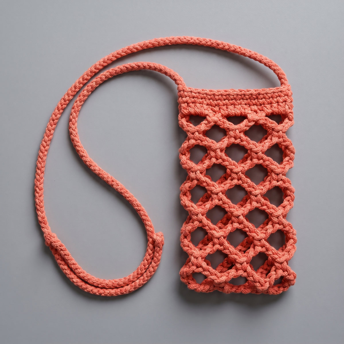 Crochet Phone Bag Pattern PDF | Mesh Crossbody Phone Pouch with Strap | Video Tutorial + 17 Pages | Easy, US Terms