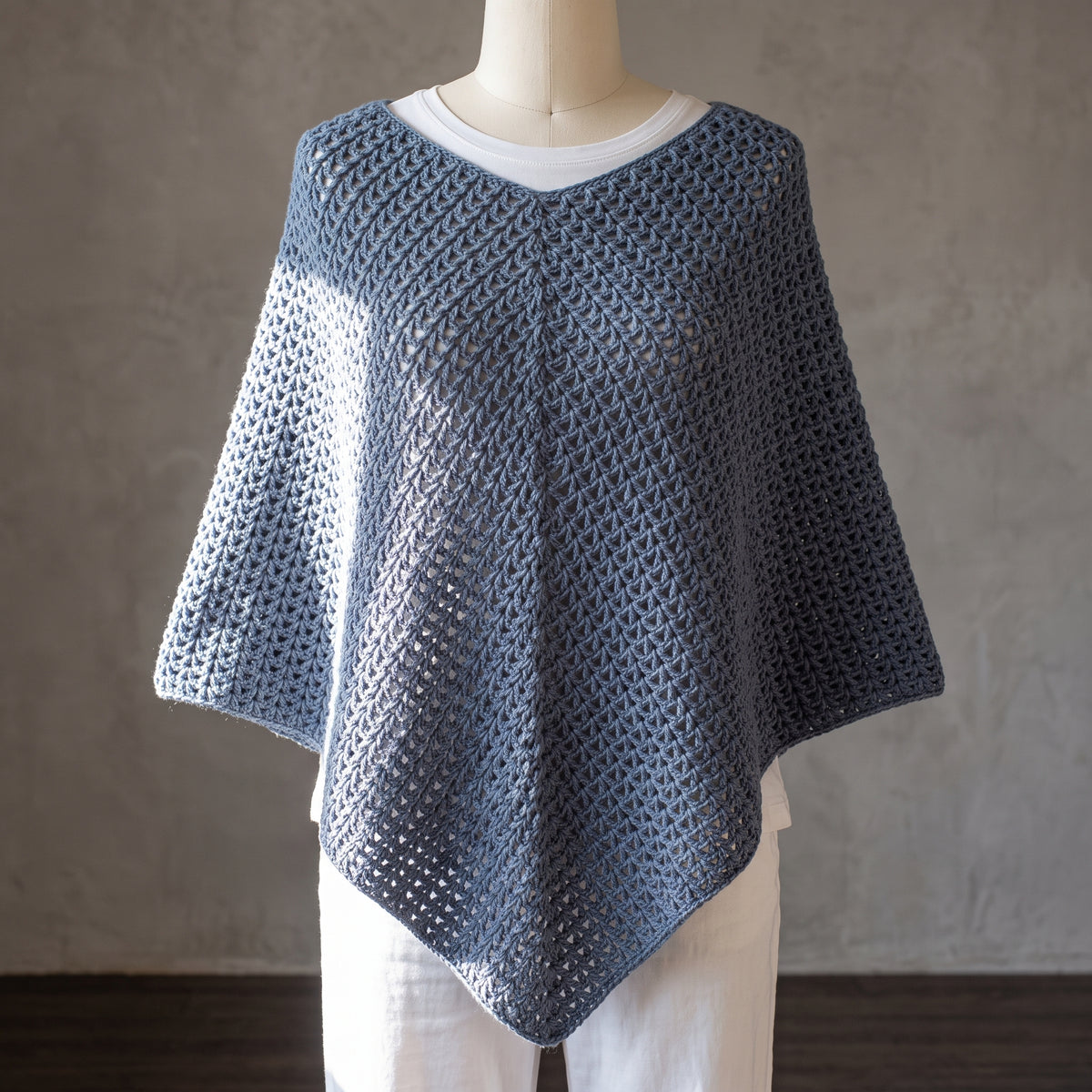Crochet Poncho Pattern PDF | Seamless Reversible Poncho, Made to Measure, Confident Beginner