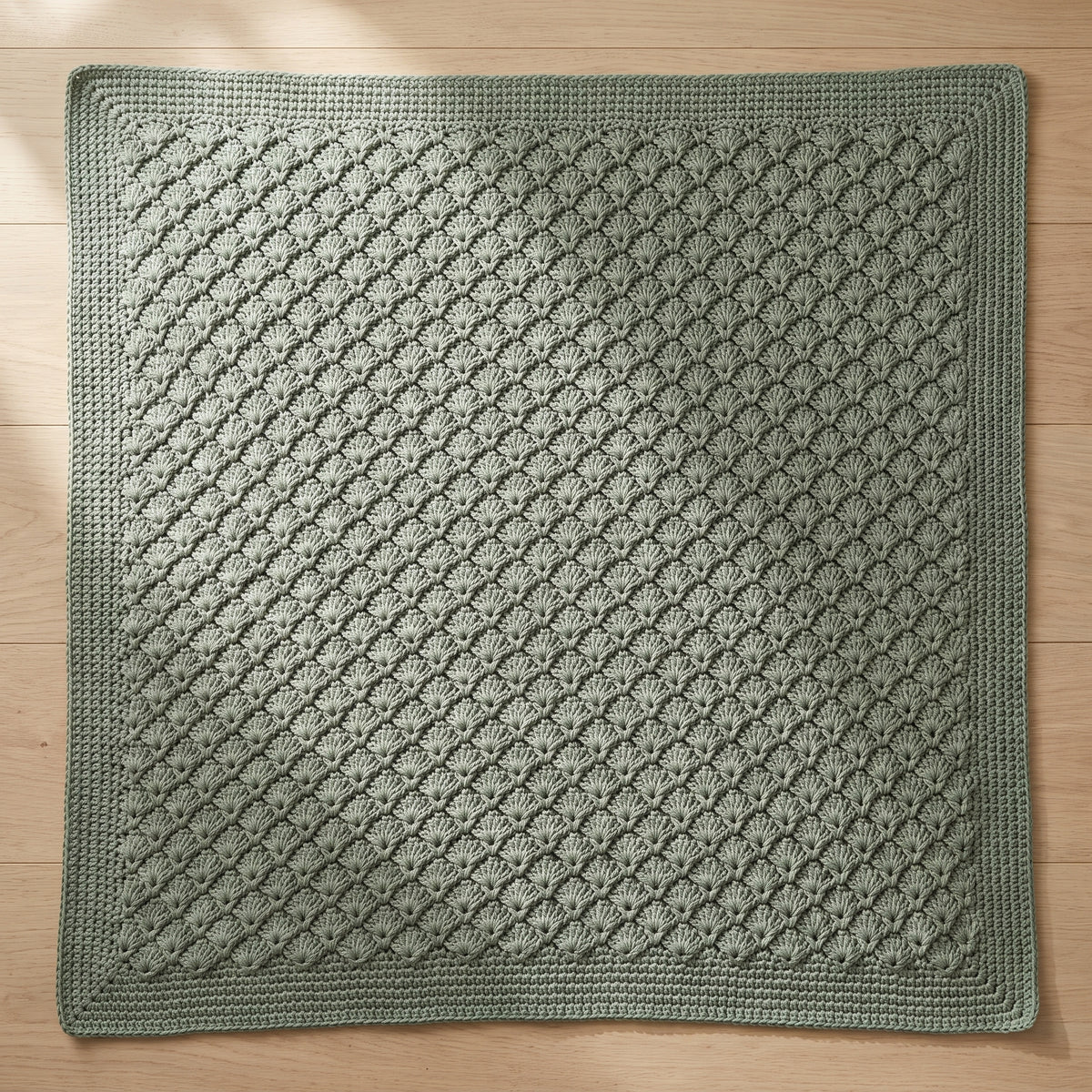 Shell Stitch Blanket Crochet Pattern | Easy Textured Throw & Afghan PDF | Looks Complicated, Isn't | Beginner