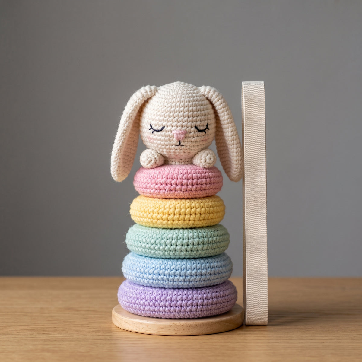 Crochet Stacking Toy Pattern Bundle PDF, 6 Animal Stacking Rings