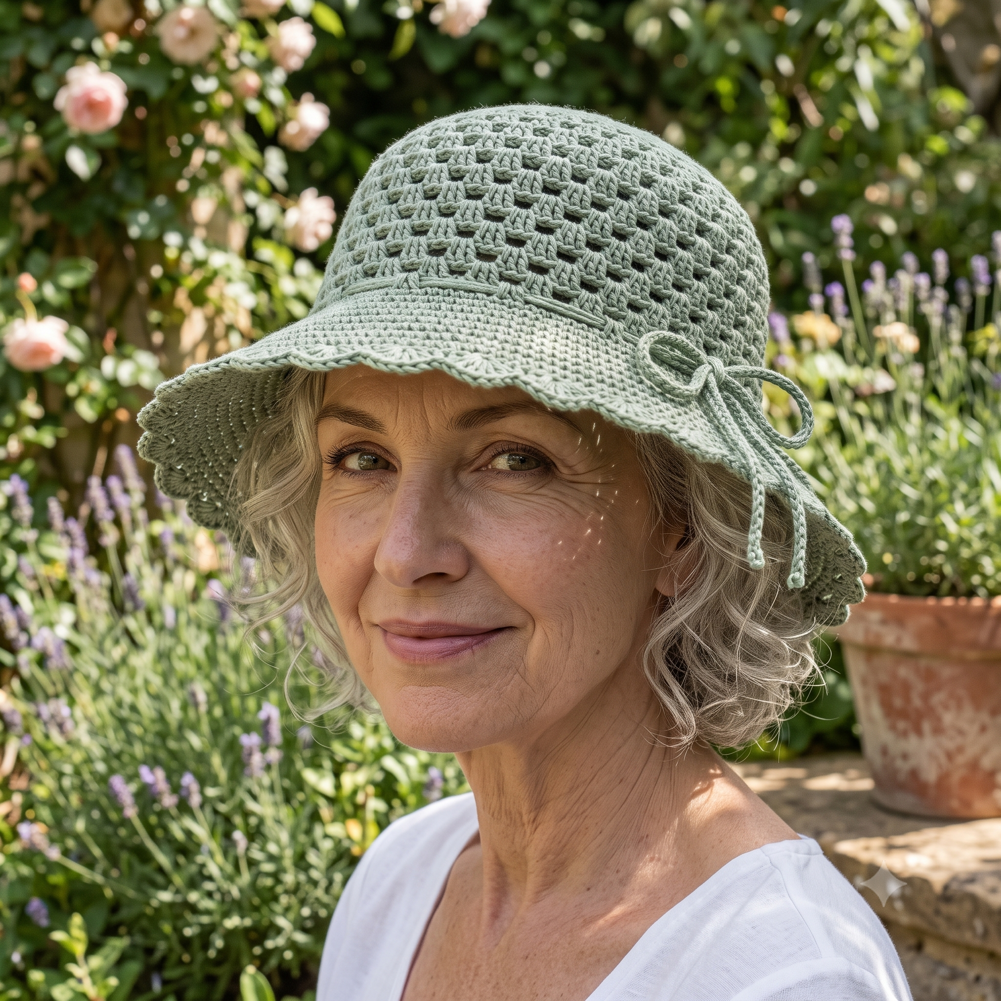 Sun Hat Crochet Pattern PDF | Ribbed Brim Summer Hat Pattern, Easy Silk Beach Hat, Beginner, US Terms, Instant Download