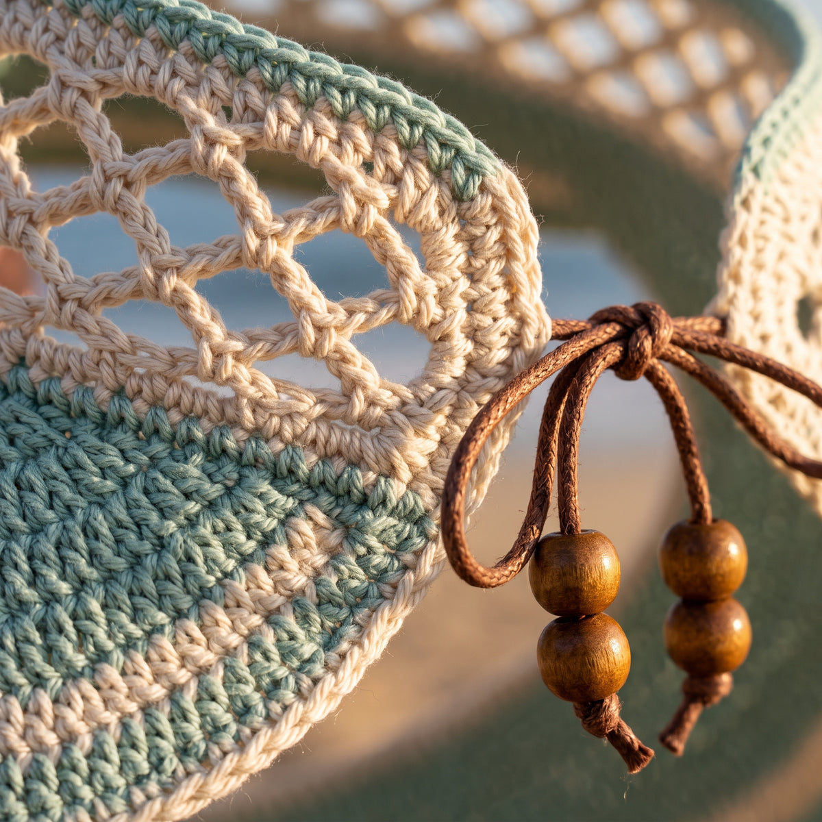 Crochet Sun Visor Pattern PDF, Mesh Lattice Visor with Beaded Tie, Quick Summer Crochet Pattern, Beginner Friendly
