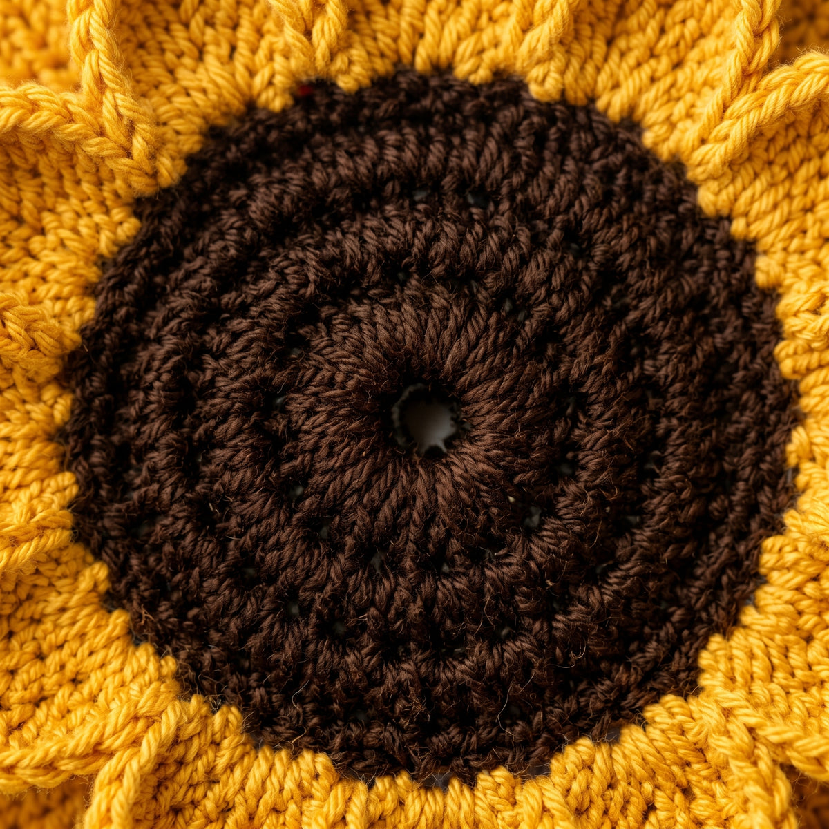 Sunflower Granny Square Crochet Pattern | 3D Layered Petals & Leaves | 7.5 inch Motif for Blankets & Cushions | PDF Download