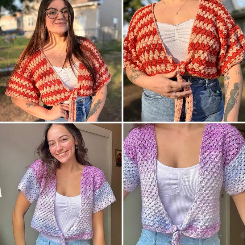 Tulip Tie Top Crochet Pattern | PDF Download