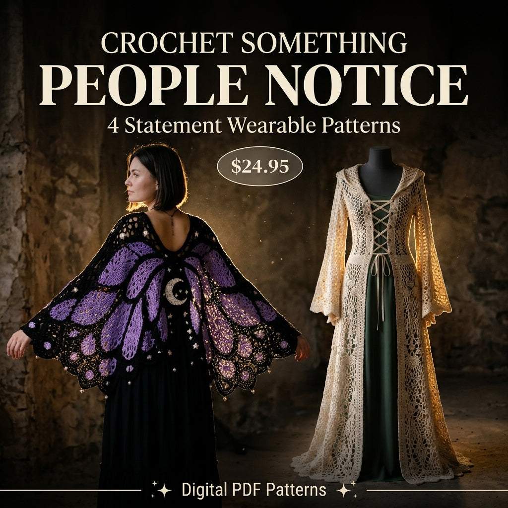 The Wearable Crochet Collection – 4 Statement PDF Crochet Patterns